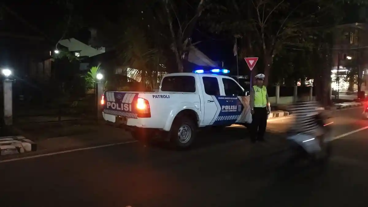 Ciptakan Kenyamanan Ruang Publik, Polres Palas Laksanakan Blue Light Patrol