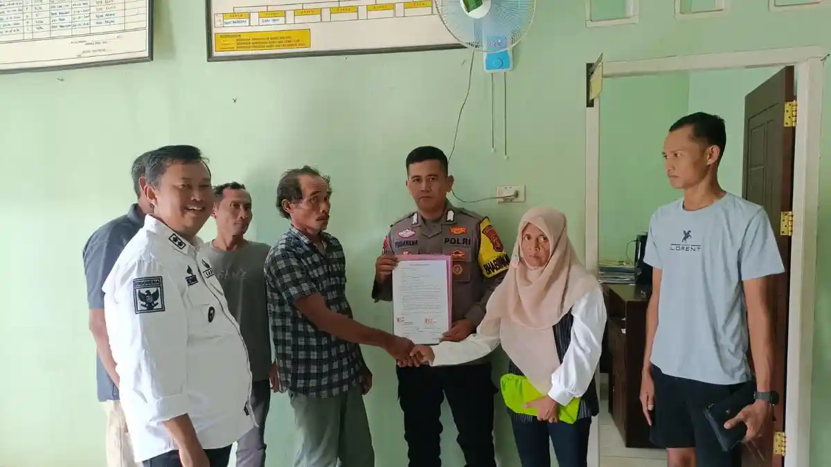 Polsek Sungkai Selatan Lampura Mediasi Kasus Percobaan Asusila