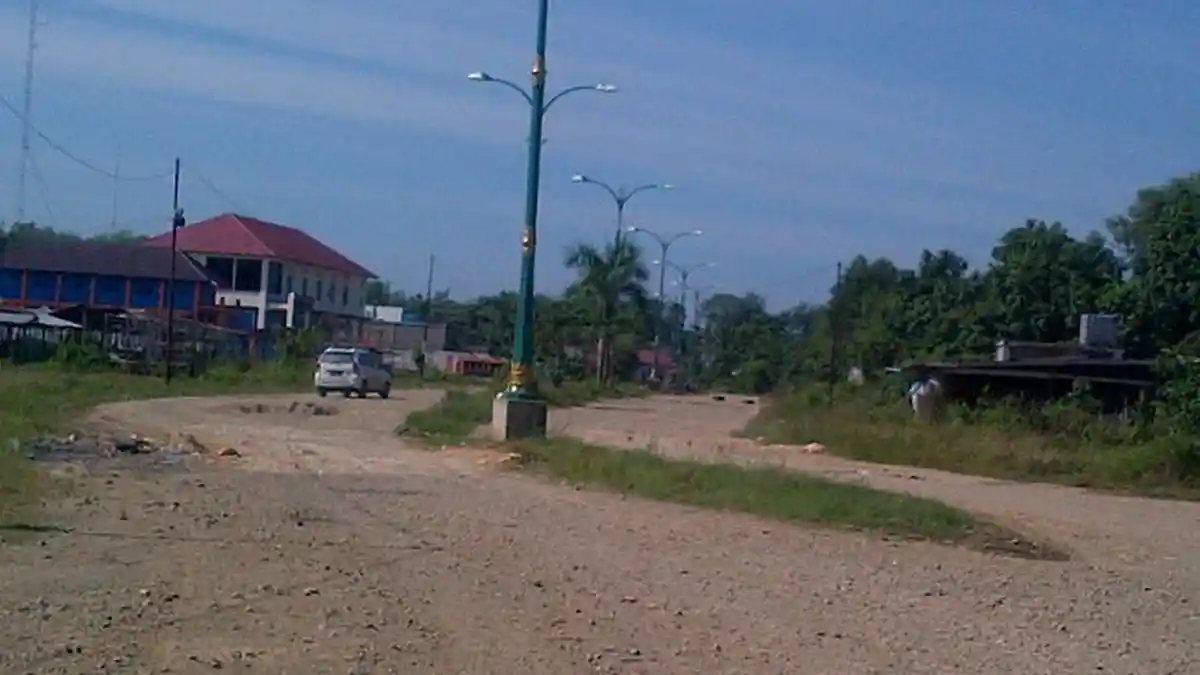 Jalan Tanjung Baru Tabalong Tahun Ini Diaspal Keseluruhan