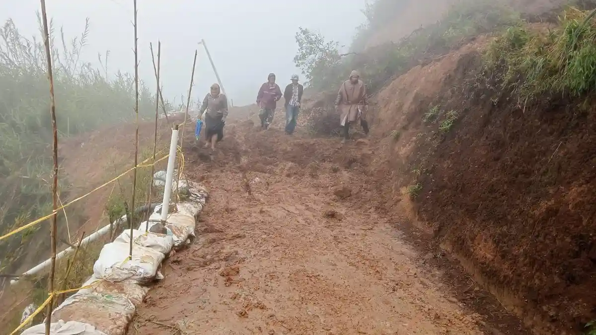Bencana Longsor Landa Desa Gerlang Batang, Beberapa Rumah Rusak dan Putus Jalan Utama Desa