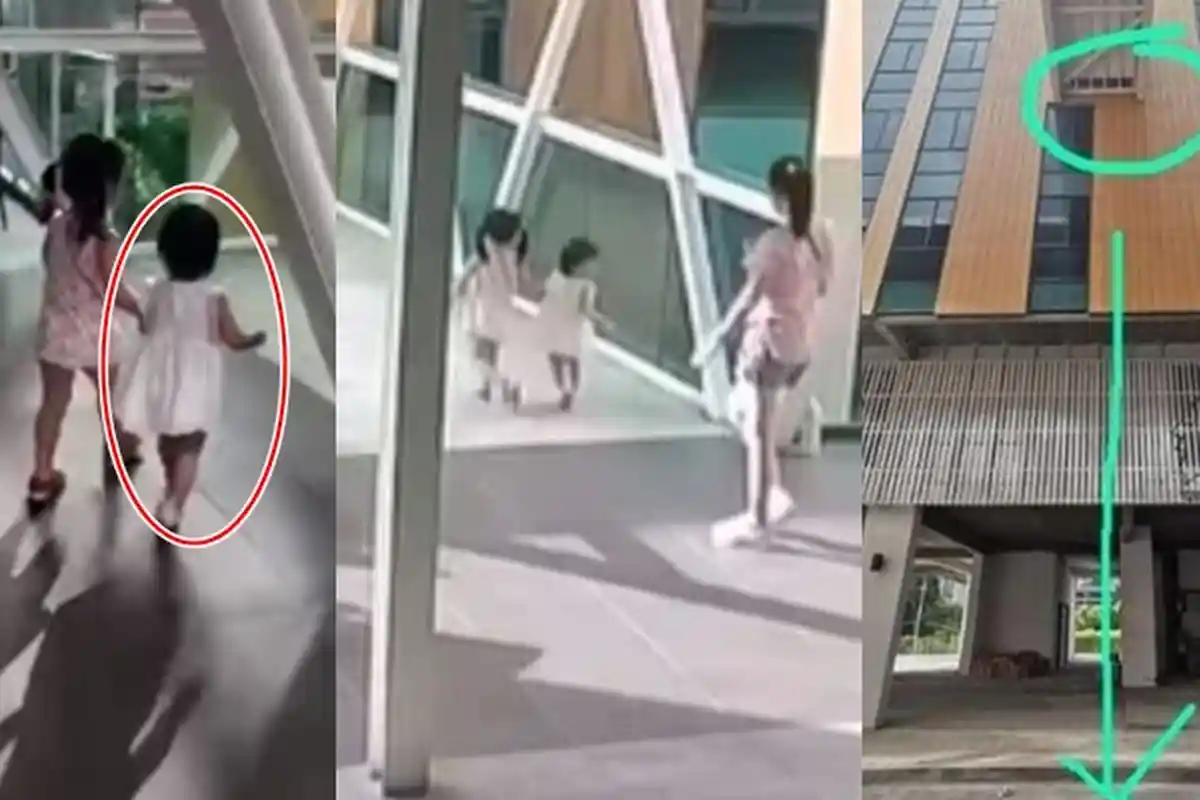 Terekam Kamera, Detik-detik Balita Jatuh dari Lantai 5, Keluarga Murka Saat Tahu Sang Ibu Main Hp
