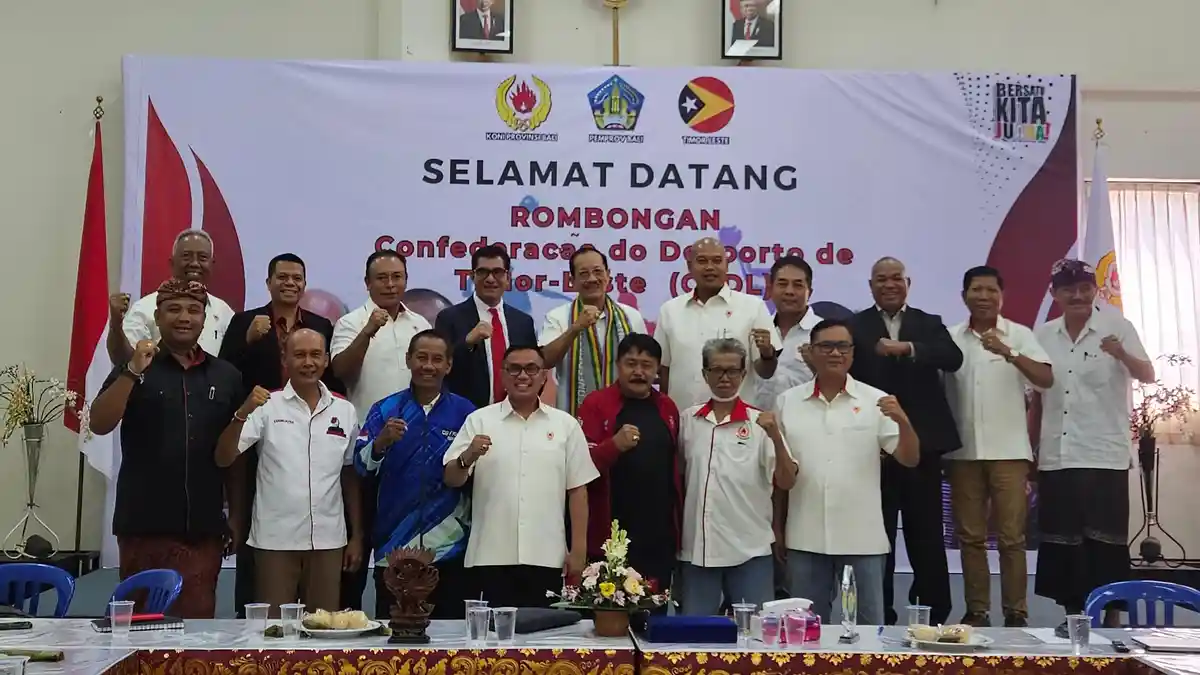 Federasi Olahraga Timor Leste Kerjasama Bangun Kerjsama dengan KONI Bali