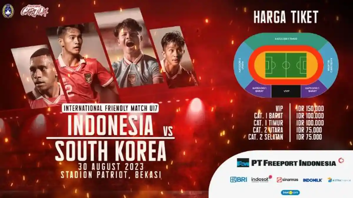 Daftar 31 Pemain Tim U-17 Indonesia untuk Pertandingan Melawan Korea Selatan U17