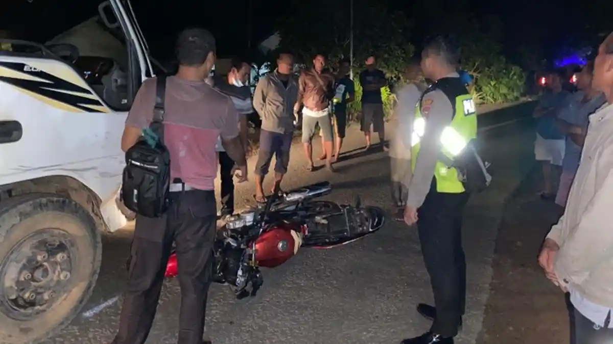 Motor dan Truk Terlibat Adu Kambing di Desa Pusuk, Satu Pengendara Sepeda Motor Meninggal Dunia
