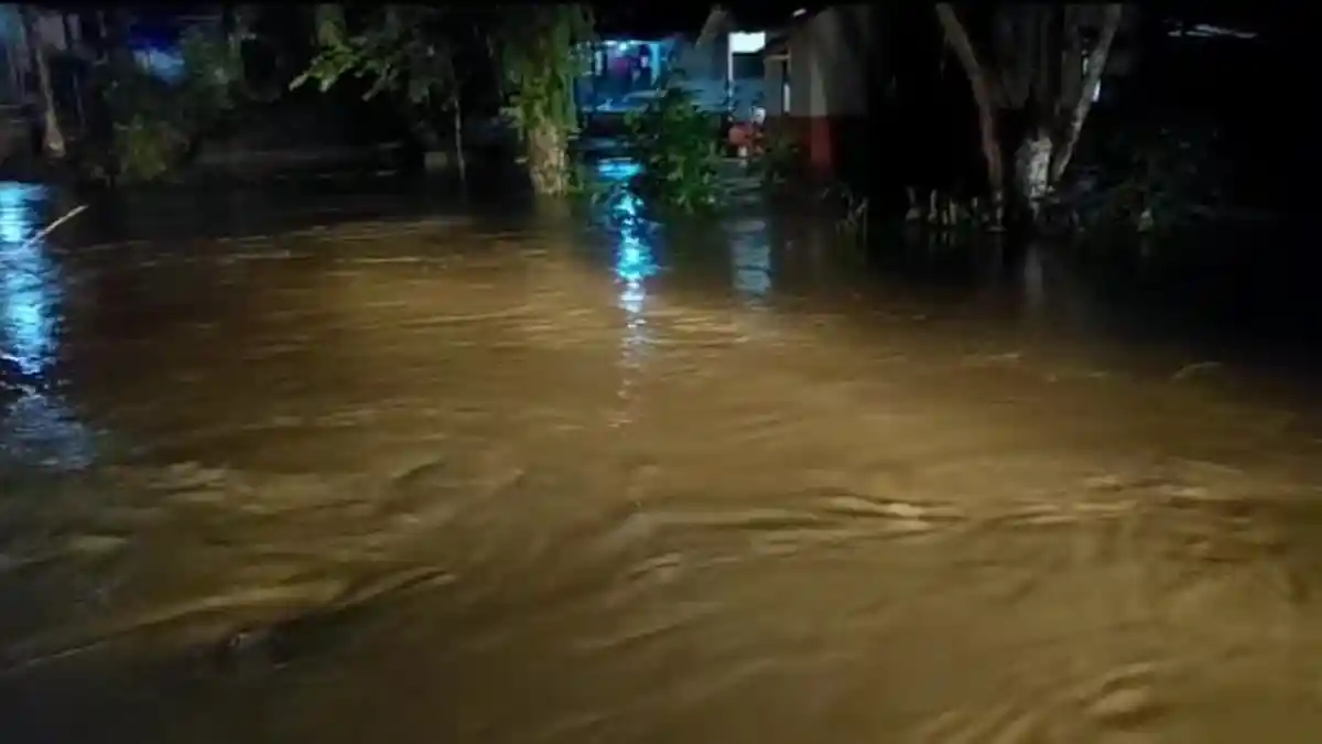 Banjir di Long Ikis Paser, Ketinggian Air hingga 1 Mater Melanda Tiga RT