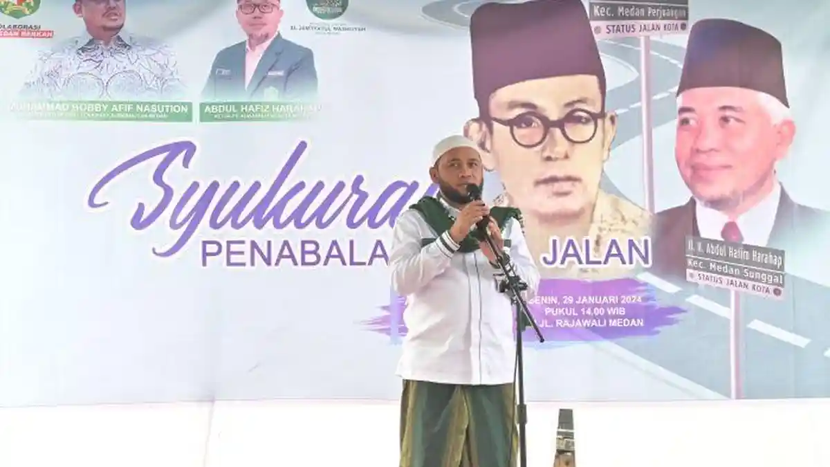 Dedi Iskandar Batubara Hadiri Syukuran Penabalan Pendiri Al Washliyah Jadi Nama Jalan di Kota Medan