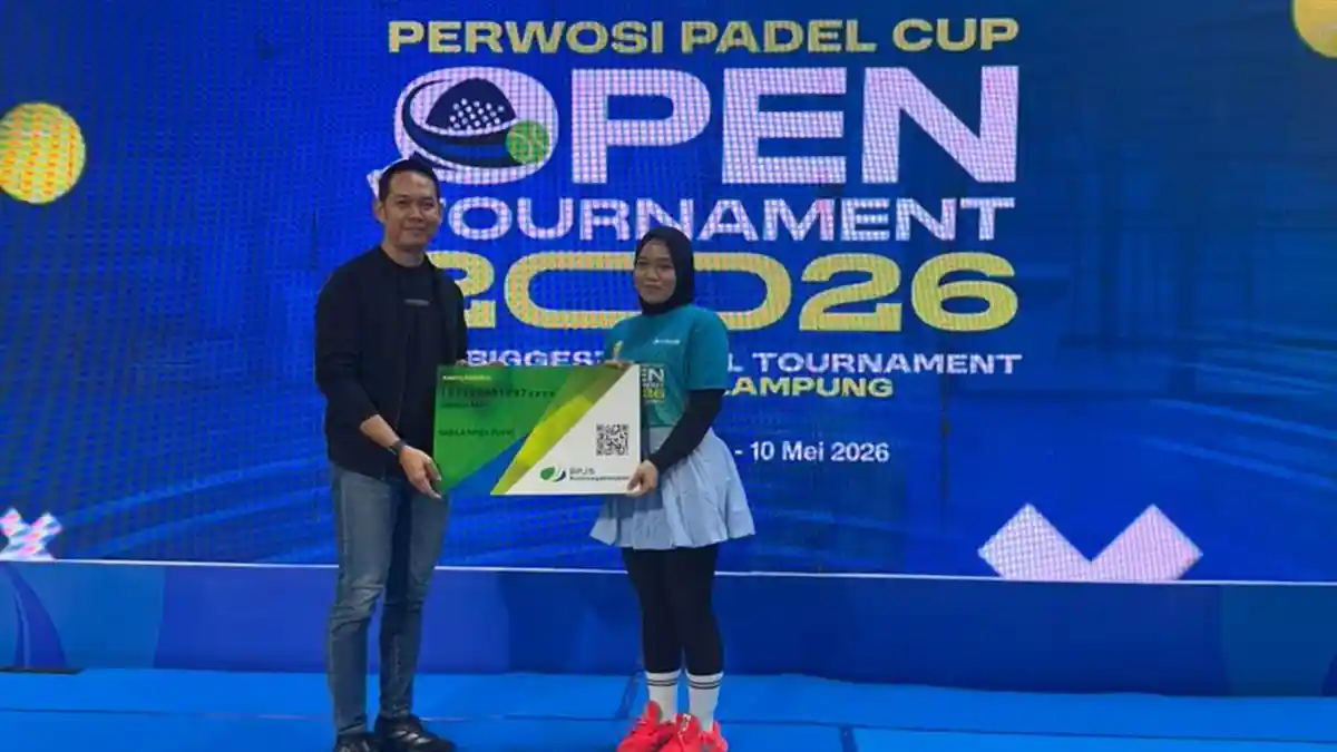BPJS Ketenagakerjaan Beri Perlindungan Atlet Padel di Perwosi Padel Cup Tournament