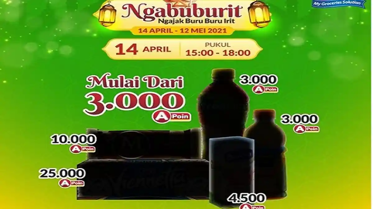 Alfamart Hari ini 14 April 2021, Ngabuburit : Blue Band Rp 7.900, Frestea dan Pulpy Rp 3.000