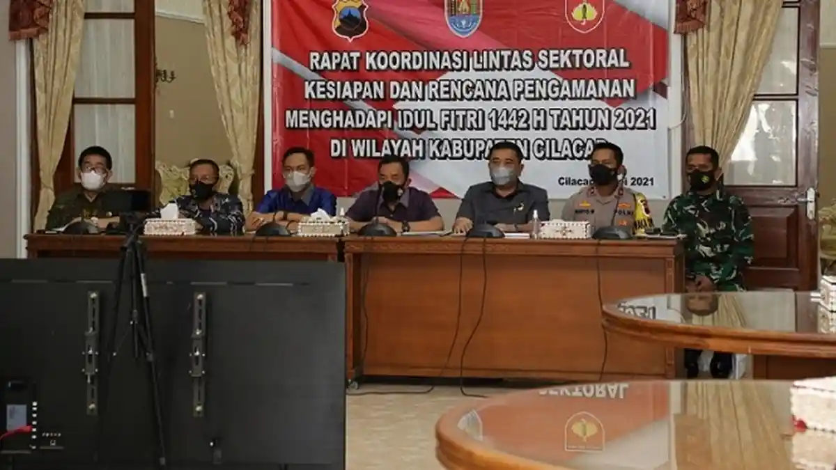 Jelang Lebaran 2021, Ini yang Dipersiapkan Forkompimda Cilacap agar Warga Tetap Aman dan Khidmat