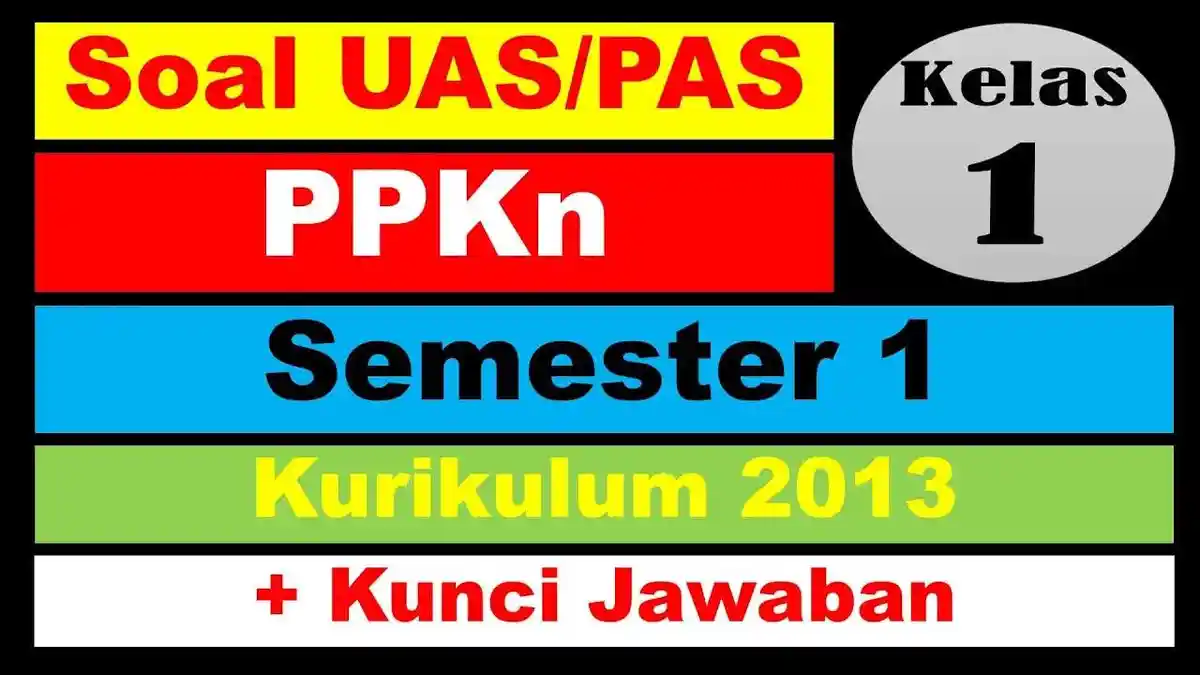 Kunci Jawaban 50 Soal UAS PAS PKN Kelas 1 Semester 2 Kurikulum Merdeka SD/MI, Ayo Belajar