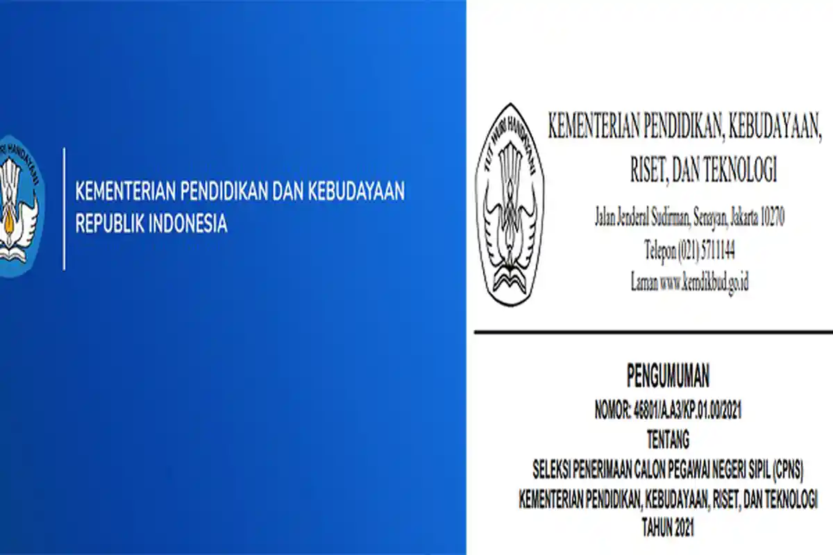kemdikbud.go.id 2021 Login, Info Terlengkap CPNS Kemendikbud 2021 Cek Tahapan Daftar !