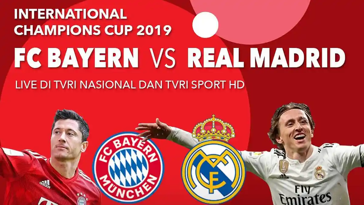 2 Link Live Streaming Bayern Muenchen vs Real Madrid di ICC 2019, Eden Hazard Starter