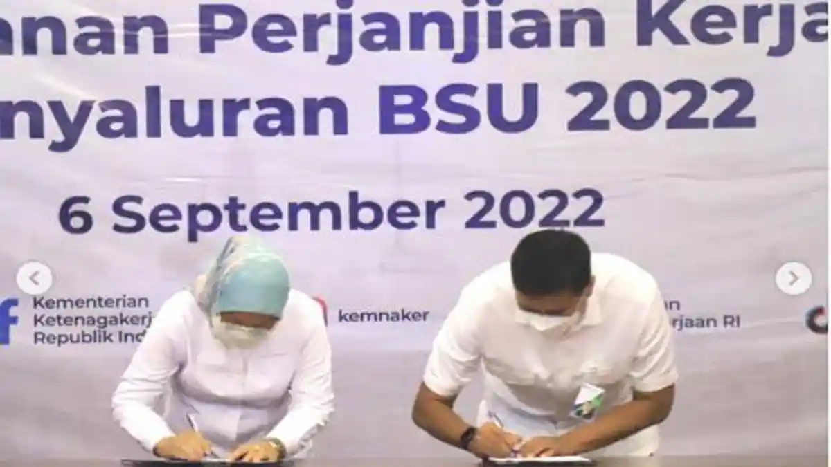 KABAR TERBARU BLT BPJS Ketenagakerjaan 2022: Kemnaker Sudah Terima 5 Juta Data Calon Penerima BSU