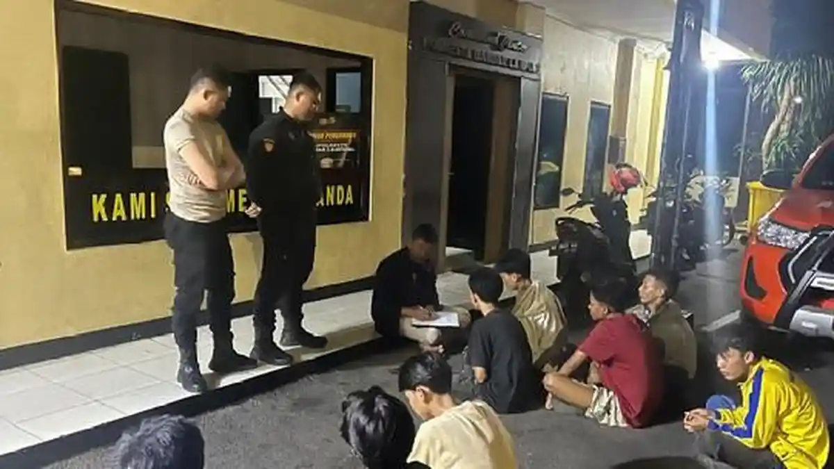 Polisi Amankan 13 Remaja Hendak Balap Liar di Bandar Lampung