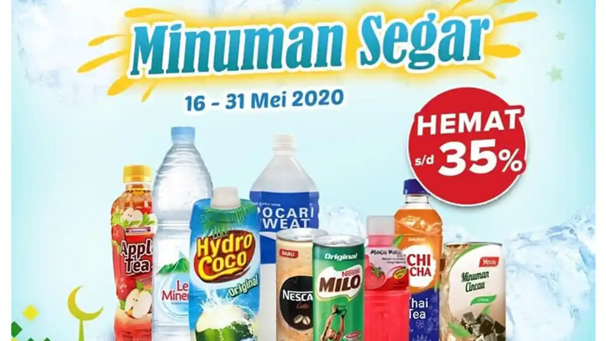 Deretan Promo INDOMARET Terbaru 18 Mei 2020: Dapatkan Diskon hingga 35 Persen untuk Minuman Segar