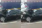 Tabrakan Beruntun di Tol Jakarta-Merak, Pengemudi Camry dan Innova Luka Parah, Mobilnya Juga Ringsek