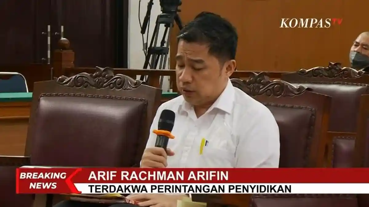 Lebih Ringan dari Bharada E, Arif Rachman Divonis 10 Bulan Penjara ...
