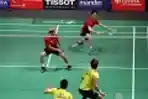 Pasangan Ganda Putra Marcus dan Kevin Lolos Ke Final