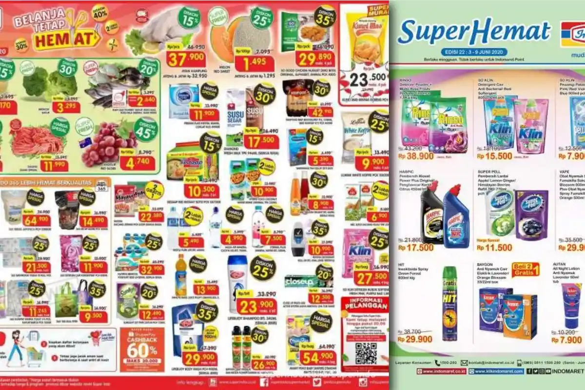 Promo Superindo, Indomart & Alfamart hingga 15 Juni 2020 - Produk Susu, Minyak Goreng, Daging, Snack