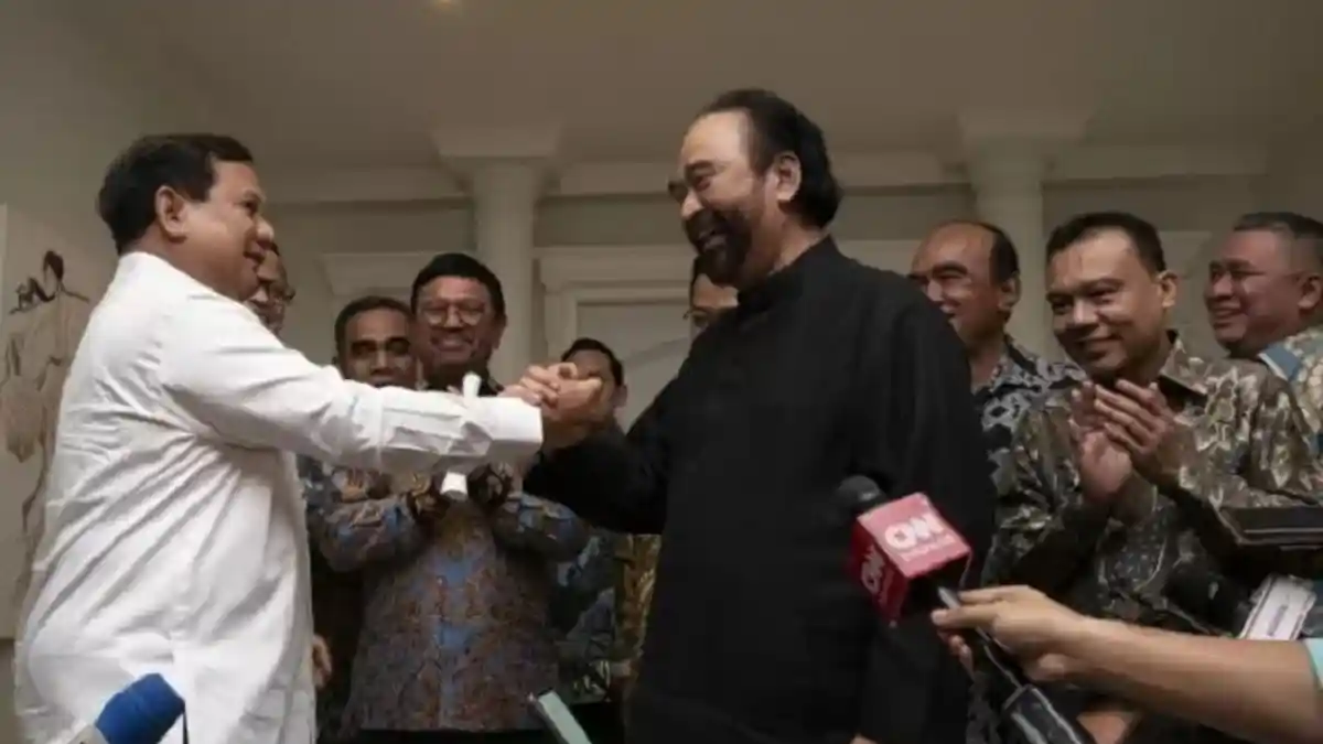Ini 3 Kesepakatan Hasil Pertemuan Prabowo-Paloh di Jakarta Minggu Malam