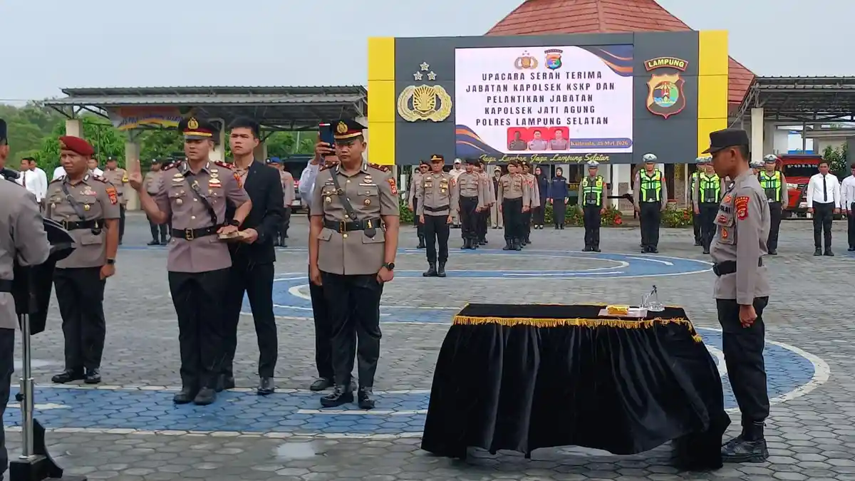Kapolres Lampung Selatan Rotasi Kapolsek Bakauheni dan Jati Agung