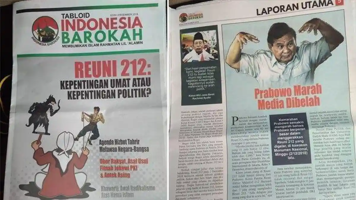 FPI Minta Warga Buang Tabloid Indonesia Barokah