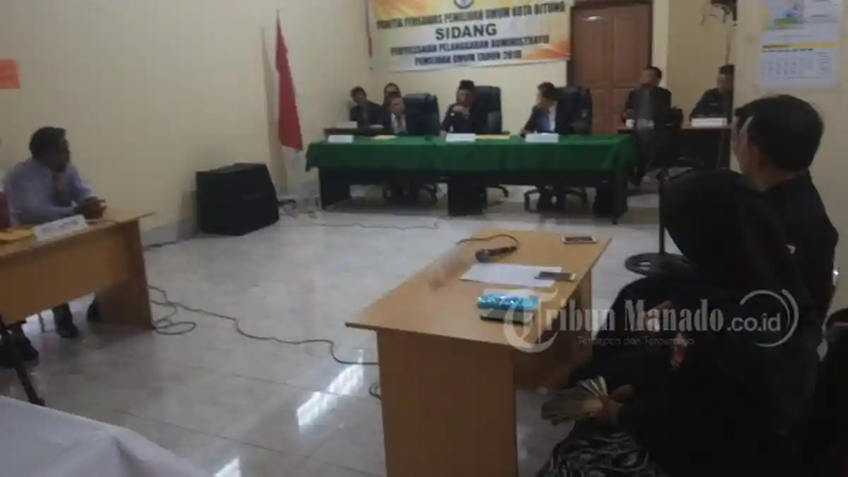 Sidang Lanjutan Dugaan Pelanggaran Administrasi, KPU Bitung Tolak Laporan Partai Berkarya