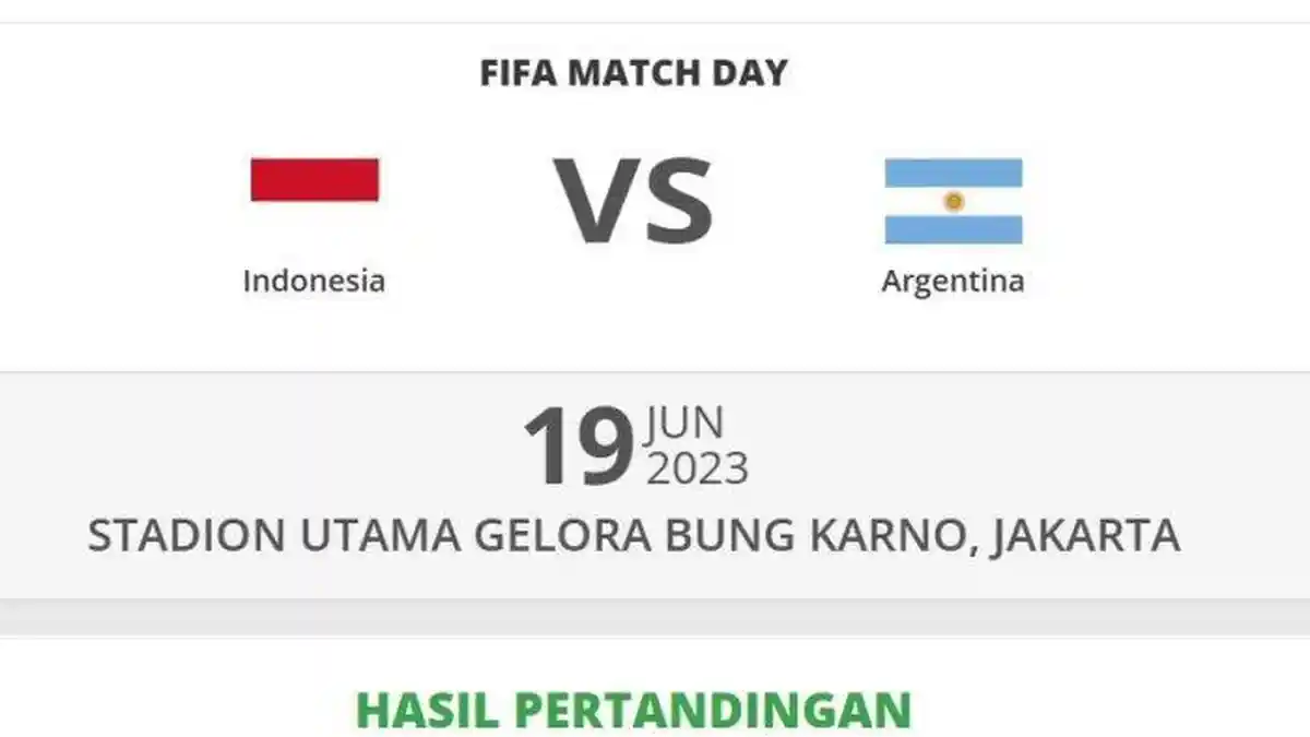 LIVE Streaming RCTI Plus INDONESIA VS ARGENTINA, Link Channel TV Disini