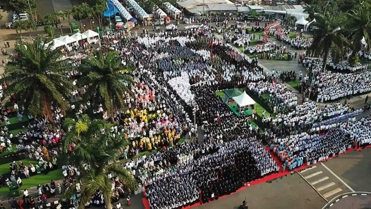 Peringati Hari Santri, 15 Ribu Santri di Kota Tangerang Gelar Doa Bersama Dukung Palestina