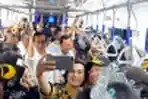Presiden Jokowi Ajak Para Menteri Coba MRT