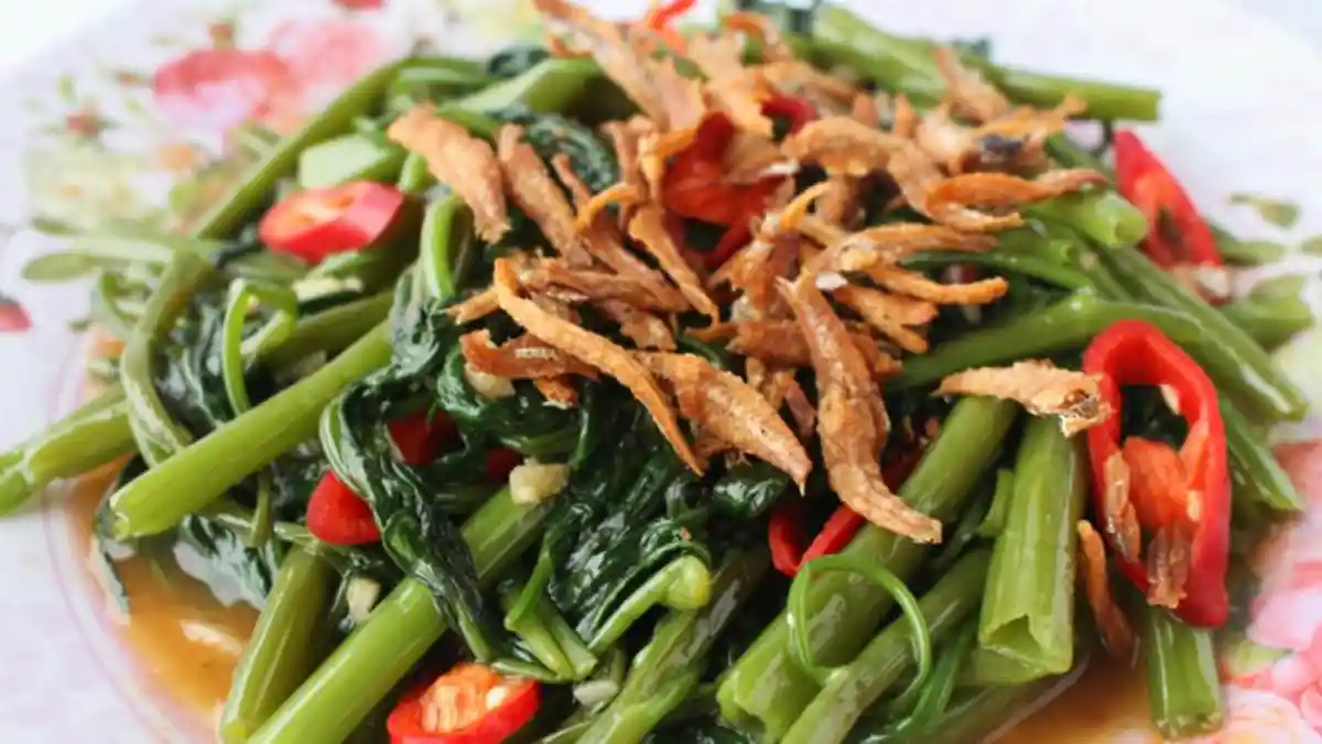 RESEP Sayur Kangkung Teri Asin, Kaya Gizi Tapi Mudah Dibuat