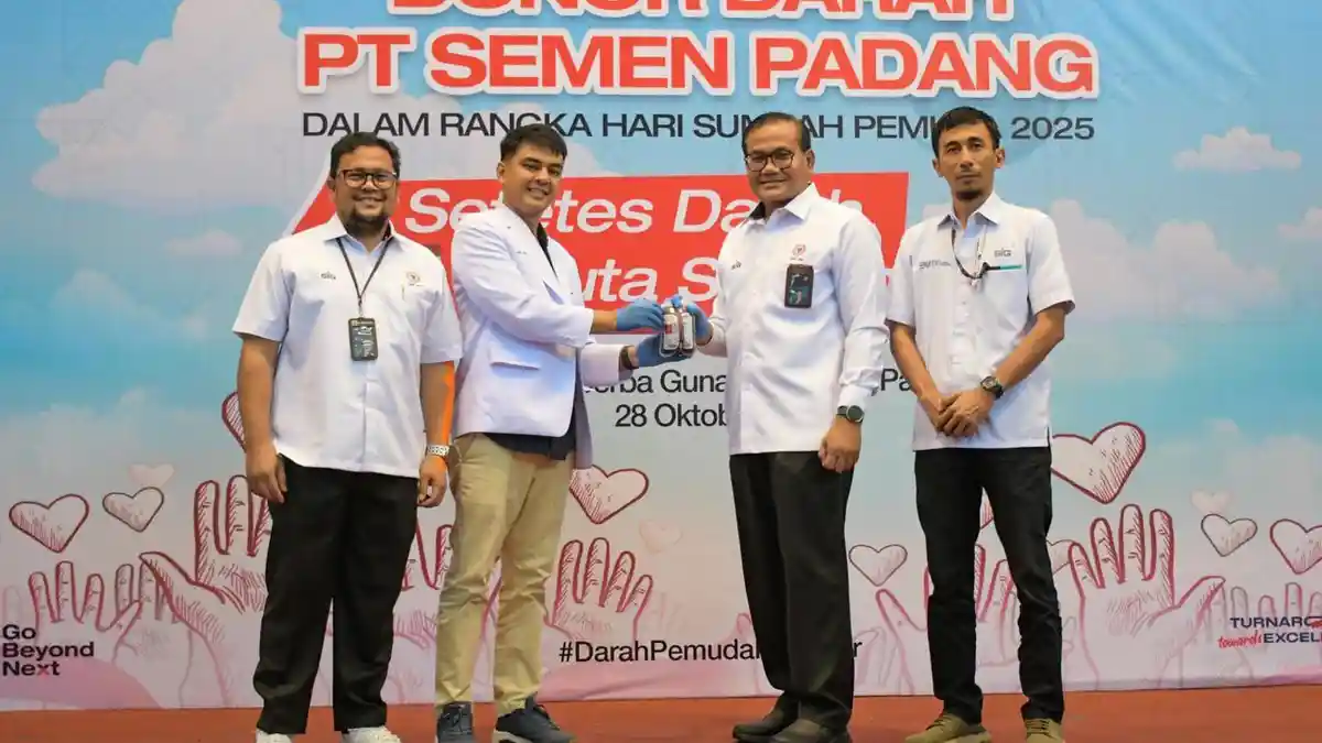 Maknai Sumpah Pemuda, PT Semen Padang Peduli Sosial Berhasil Kumpulkan 345 Kantong Darah