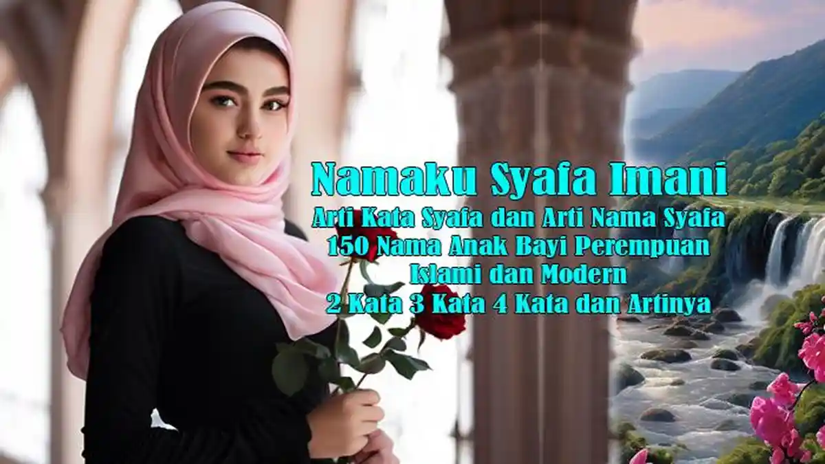 Arti Kata Syafa dan Arti Nama Syafa dan 150 Nama Anak Bayi Perempuan 2 ...