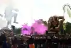 Pawai Ogoh-ogoh di Balai Kota Surabaya