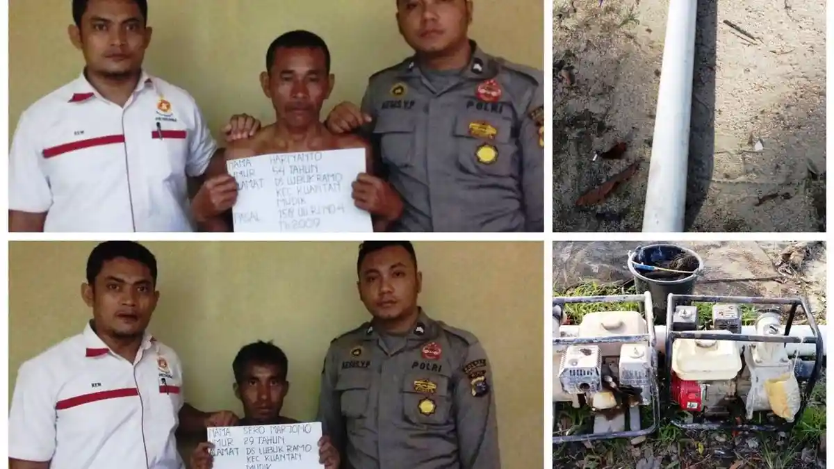 Dua Penambang Emas Ilegal di Kuansing Diamankan Polisi