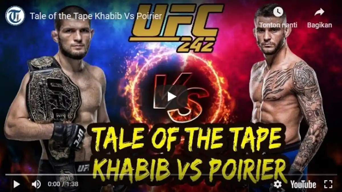 Link Live Streaming Timbang Badan Khabib Vs Poirier, Live di ESPN Mulai Jam 01.00 WIB, Minggu