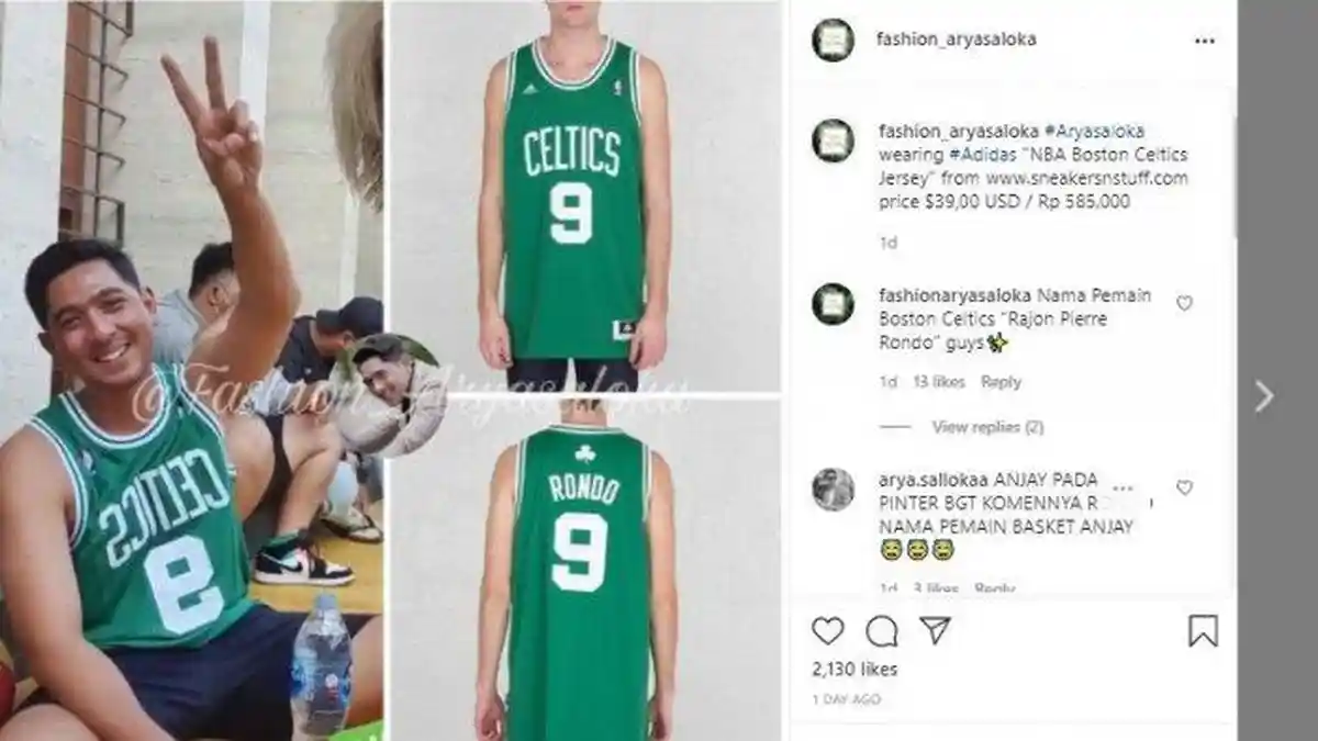 Arya Saloka Pake Jersey Bertuliskan Rondo, Warganet Mengira Janda, Ternyata Ini yang Sebenarnya