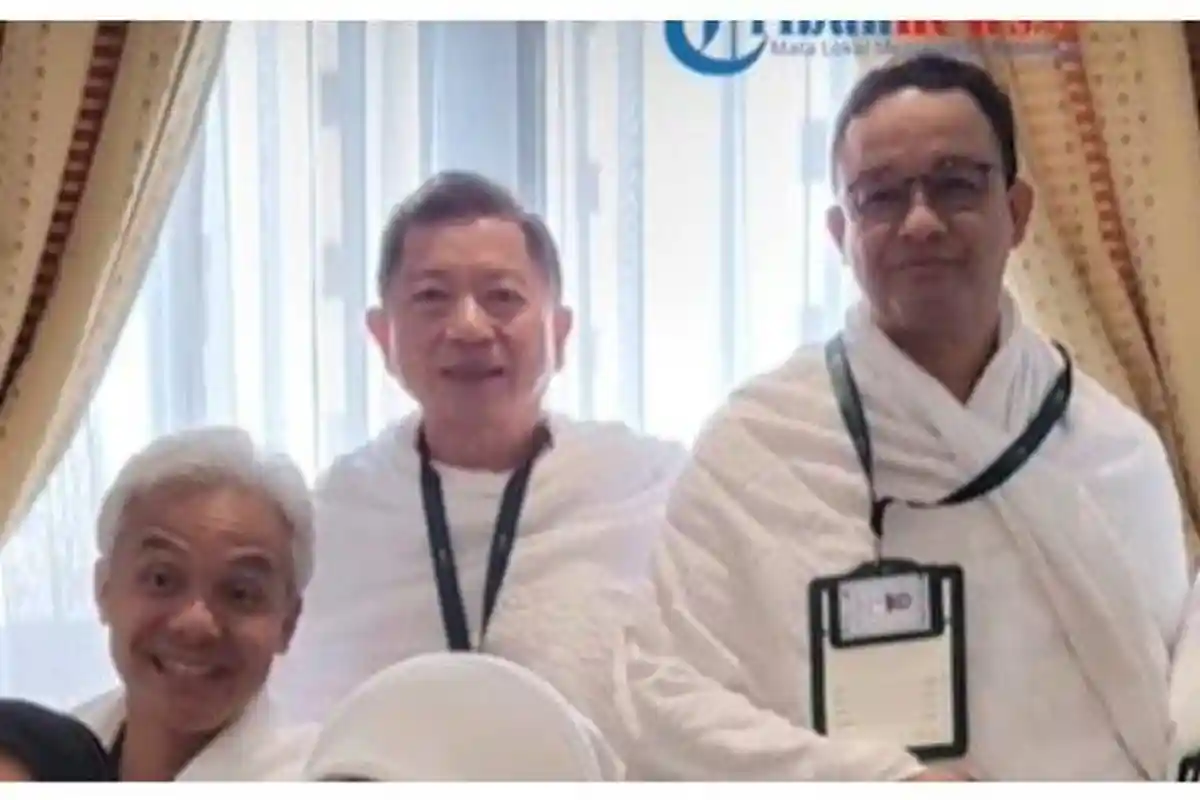 Potret Ganjar Pranowo dan Anies Baswedan Bertemu di Tanah Suci, Prabowo Dikabarkan Siap Menyusul