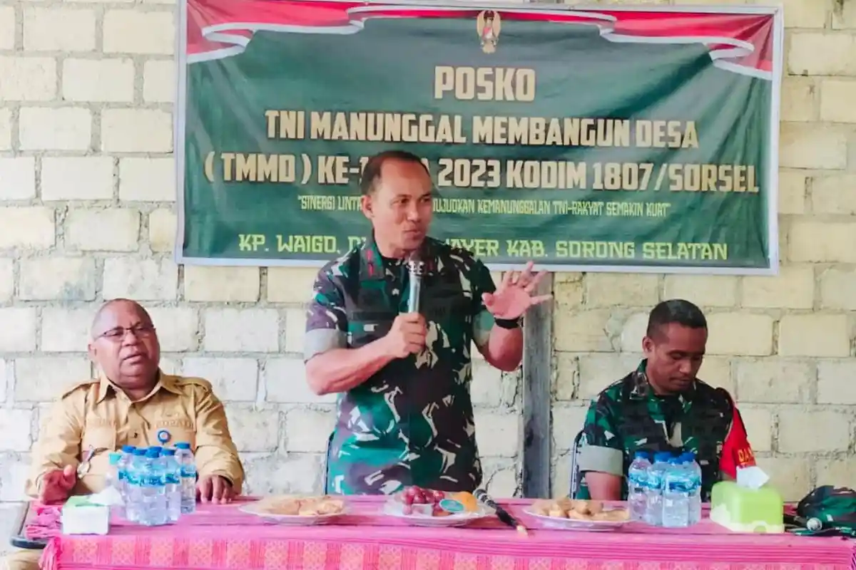 Bupati Sebut TMMD Bakal Dilaksanakan Setiap Tahun di Sorong Selatan