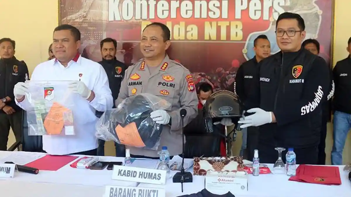 Polda NTB Tangkap 2 Pencuri Spesialis Pecah Kaca Mobil yang Beraksi di Mataram dan Bali