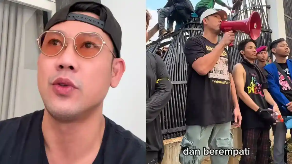 Momen Denny Sumargo Orasi saat Aksi Demo, Desak Anggota DPR Temui Rakyat: Dengarkan Mereka!