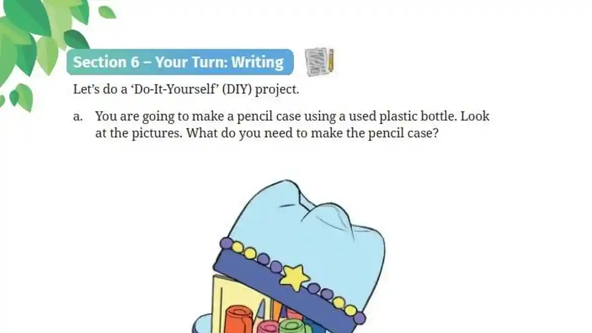 Kunci Jawaban Bahasa Inggris Kelas 7 Halaman 140 141 Kurikulum Merdeka, Section 6: DIY Pencil Case