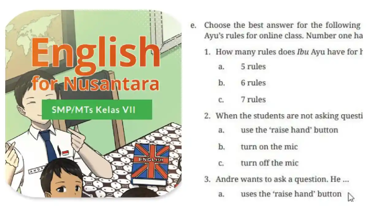 Kunci Jawaban Bahasa Inggris Kelas 7 Halaman 175 Kurikulum Merdeka: 5 Soal Pilihan Ganda