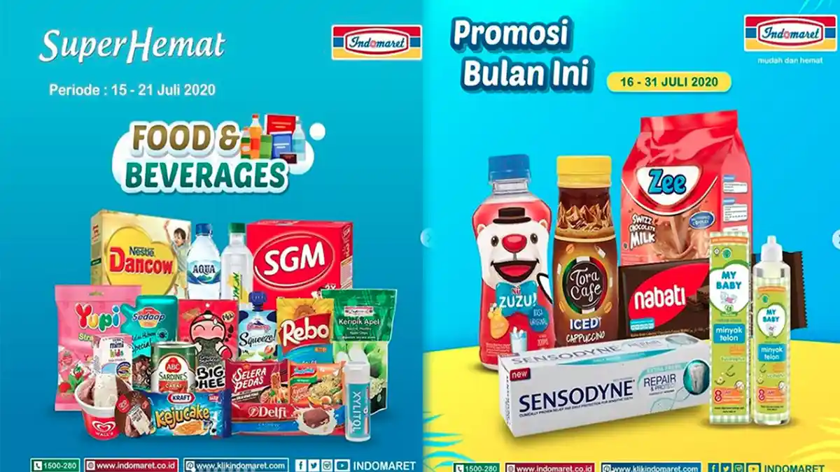 PROMO INDOMARET 21 Juli 2020, Super Hemat & Harga Heboh Tinggal Hari Ini, Ada Promosi hingga 31 Juli