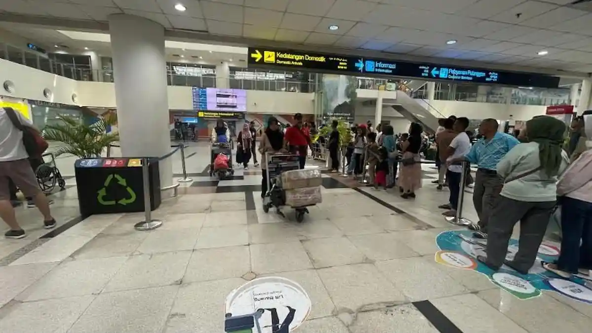 Puncak Arus Mudik di Bandara Kualanamu Hari Ini, Pintu Kedatangan Internasional Ikut Ramai