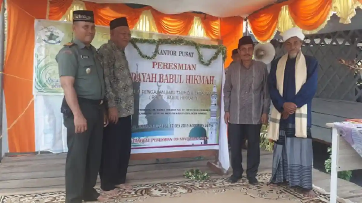 Kadis Syariat Islam Aceh Singkil Resmikan Dayah Babul Hikmah