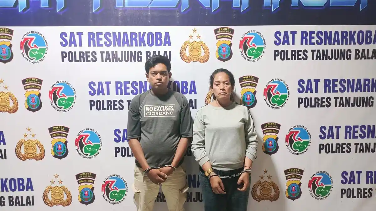 Berantas Narkoba, Anak dan Ibu Kandung Pemilik Narkotika Diringkus Sat Narkoba Polres Tanjungbalai