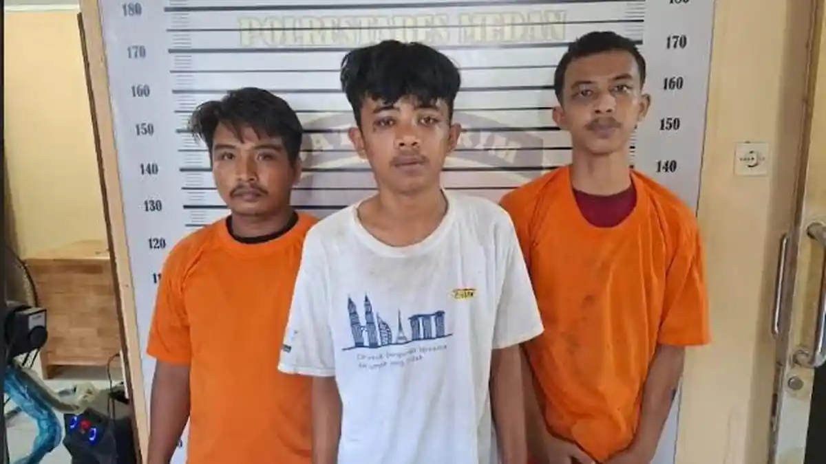 Tampang Geng Motor yang Serang dan Tusuk Pesepeda di Pancur Batu, Sempat Ancam Pakai Pistol Mainan