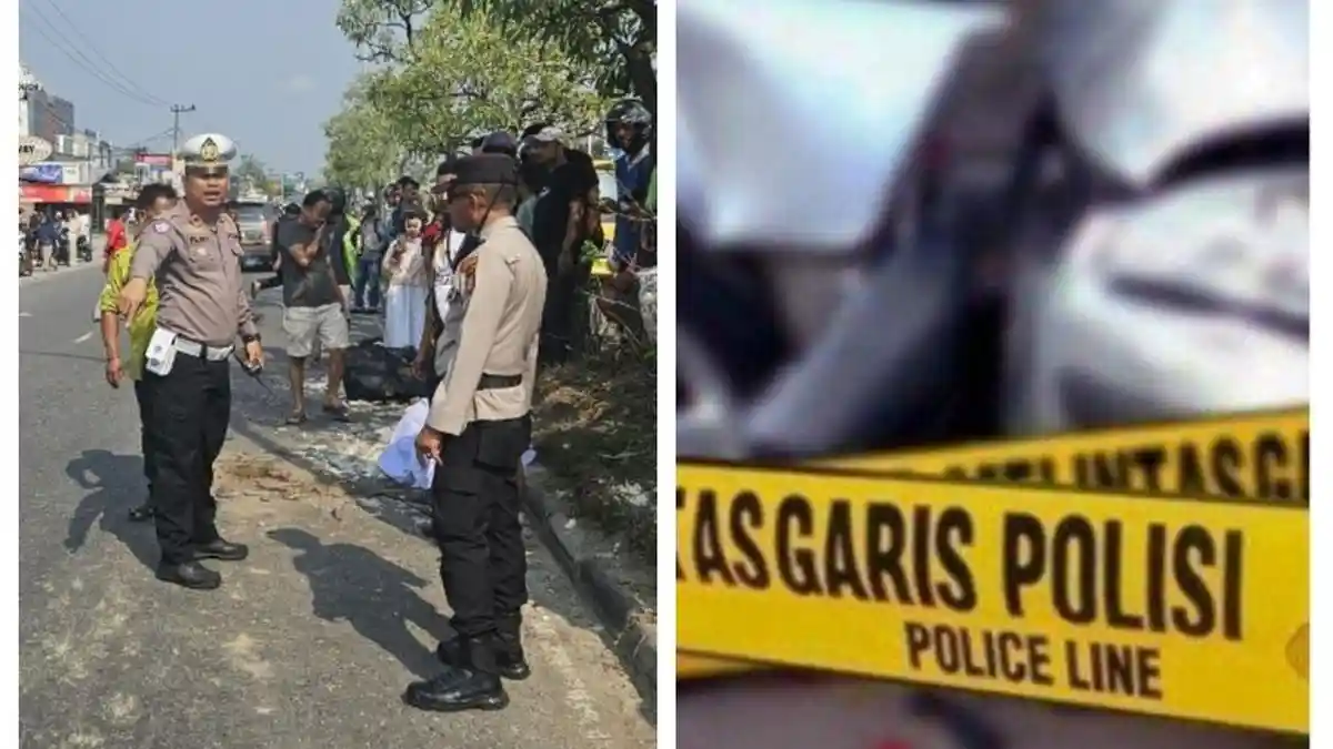 Kecelakaan Hari Ini di Pekanbaru, Truk Rem Blong Tabrak Motor dan Mobil, Pengendara Tewas Luka Berat