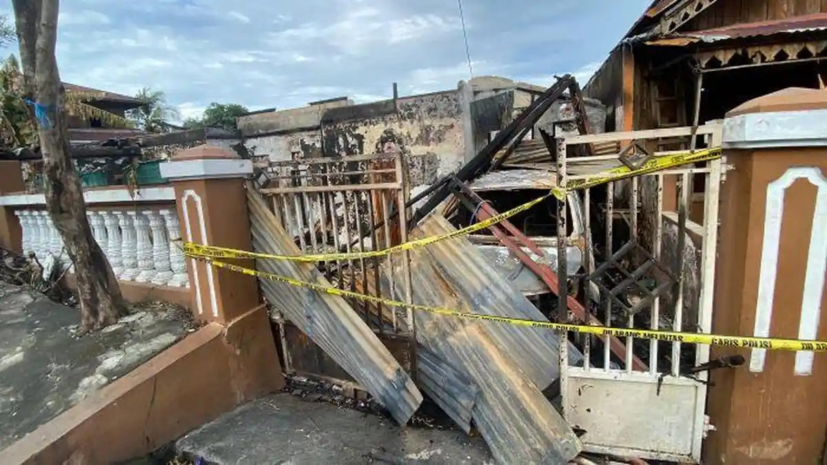 Satu Orang Tewas, Kebakaran Satu Rumah di Karombasan Manado, Sulut Jumat Dini Hari